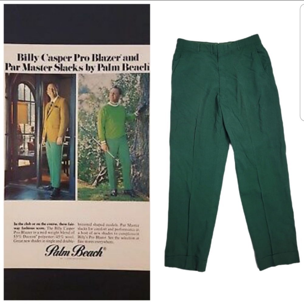 VTG 60s Billy Casper Palm Beach crease golf pants